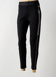 Jegging broderie galoni laterali talie înaltă negru HAJO femme