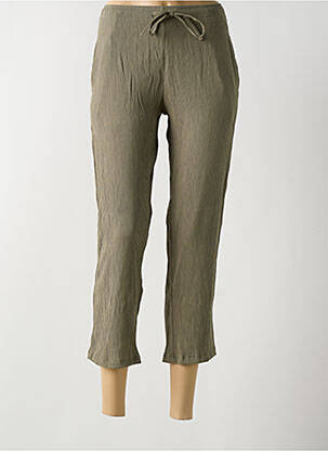 Pantalon trei sferturi verde DAMART femeie