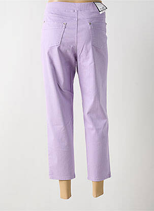 Jegging țesătură poplin mărime normală violet ANNA MONTANA femeie