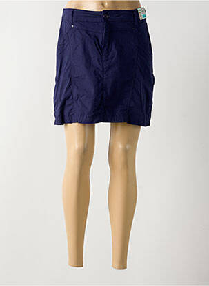 Fustă scurtă albastru QUATRE VINGT JOURS femeie