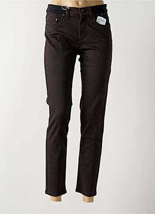 Blugi cu croială slim maro ANNA MONTANA femeie