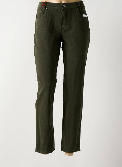 Blugi cu croială slim elasticitate mărime normală verde ANNA MONTANA femme