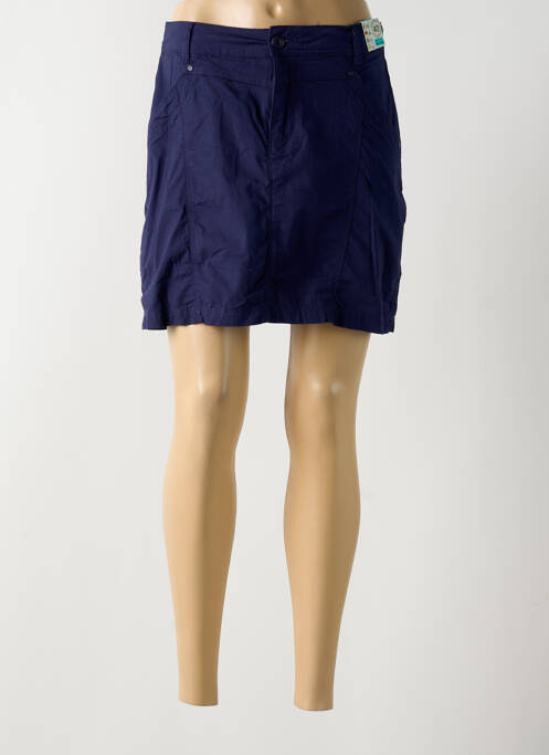 Fustă scurtă albastru QUATRE VINGT JOURS femeie