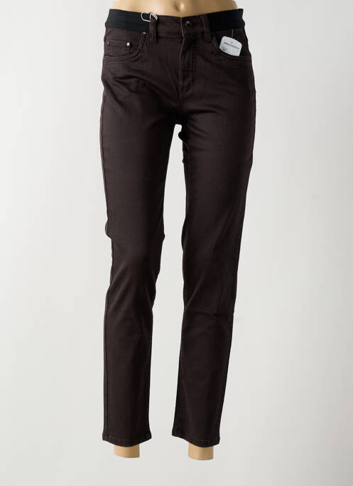 Blugi cu croială slim maro ANNA MONTANA femeie