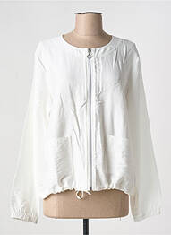 Jachete casual guler rotund alb JOY OF LIFE femme