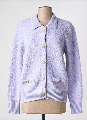 Vestă cu mâneci lungi croială cambrată violet JOY OF LIFE femeie