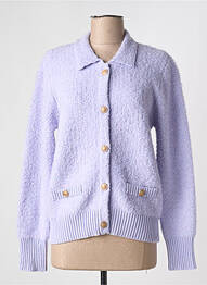Vestă cu mâneci lungi croială cambrată violet JOY OF LIFE femme