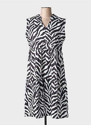 Rochie midi mâneci scurte mâneci scurte negru NARA femeie