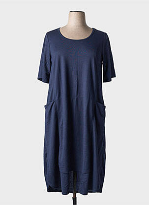 Rochie midi mâneci scurte mâneci scurte albastru G!OZE femeie