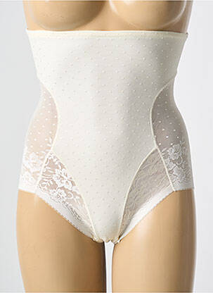 Chilot modelator broderie bej JANIRA femeie