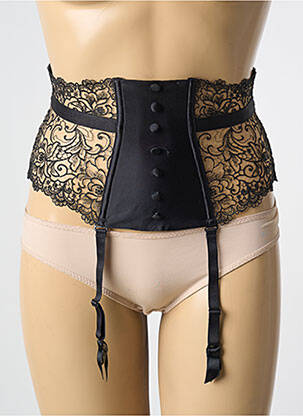 Corset/Jartieră negru KARL LAGERFELD X AUBADE femeie