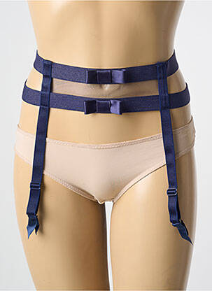 Corset/jartieră bretele elastice reglabile albastru CHANTAL THOMASS femeie
