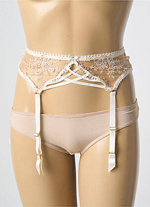 Corset/jartieră broderie bej AUBADE femeie