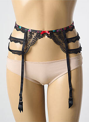 Corset/jartieră broderie negru AUBADE femeie