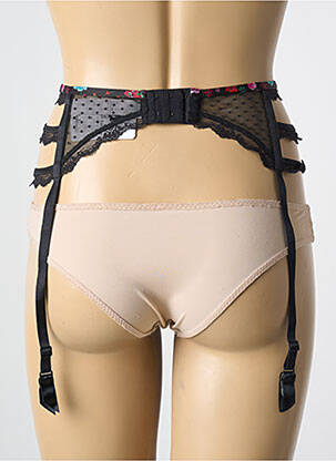Corset/jartieră broderie negru AUBADE femeie
