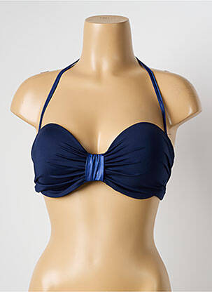 Sutien de costum de baie top bentiță top bentiță albastru HATEIA femeie