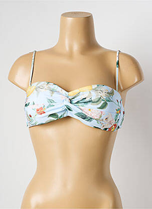 Sutien de costum de baie top bentiță top bentiță albastru WATERCULT femeie