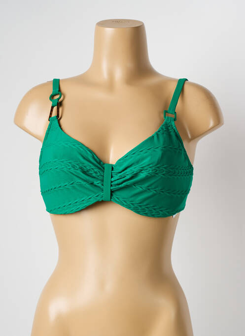 Sutien de costum de baie sutien cupe întregi cu decolteu înalt sutien cupe întregi cu decolteu înalt verde CHANTELLE femme