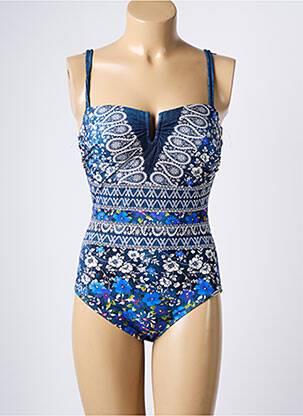 Costum de baie dintr-o singură piesă imprimeu fantezie albastru SUNFLAIR femeie
