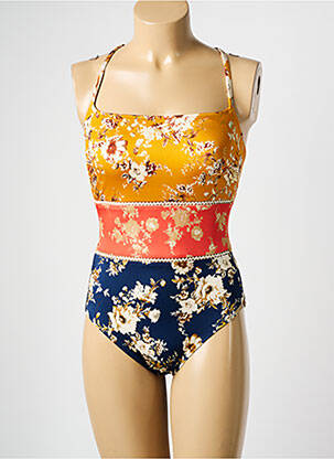 Costum de baie dintr-o singură piesă galben WATERCULT femeie