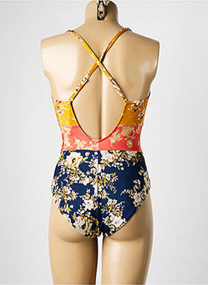 Costum de baie dintr-o singură piesă elasticitate top sutien modelat galben WATERCULT femeie