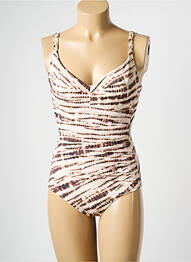 Costum de baie dintr-o singură piesă imprimeu fantezie bej CHANTELLE femeie