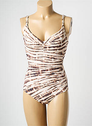 Costum de baie dintr-o singură piesă bej CHANTELLE femeie