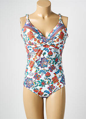 Costum de baie dintr-o singură piesă alb OLYMPIA femeie