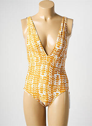 Costum de baie dintr-o singură piesă galben DNUD femeie