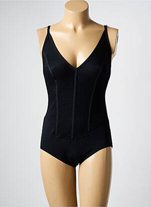 Costum de baie dintr-o singură piesă elasticitate negru WOLFORD femeie
