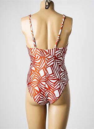 Costum de baie dintr-o singură piesă imprimeu fantezie top sutien modelat portocalie WATERCULT femeie