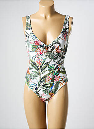 Costum de baie dintr-o singură piesă elasticitate top sutien modelat alb WATERCULT femeie