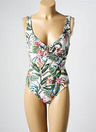 Costum de baie dintr-o singură piesă elasticitate top sutien modelat alb WATERCULT femme