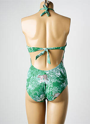 Costum de baie dintr-o singură piesă imprimeu fantezie top sutien modelat verde HATEIA femeie