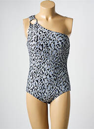 Costum de baie dintr-o singură piesă elasticitate gri MICHAEL KORS femme