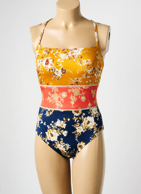 Costum de baie dintr-o singură piesă galben WATERCULT femeie