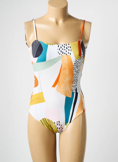 Costum de baie dintr-o singură piesă alb IODUS femeie