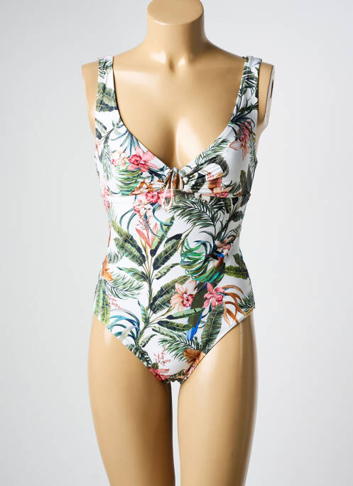 Costum de baie dintr-o singură piesă alb WATERCULT femeie