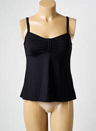 Tankini efect material satinat negru FEMILET femme