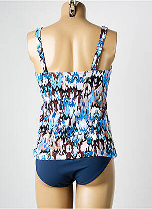 Tankini efect material satinat albastru SUNFLAIR femeie