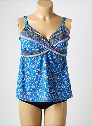 Tankini imprimeu floral albastru OLYMPIA femeie