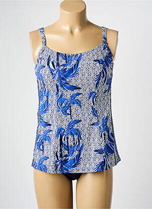 Tankini imprimeu tie and dye albastru OLYMPIA femeie