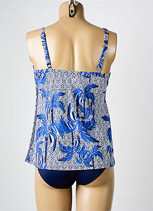 Tankini imprimeu tie and dye albastru OLYMPIA femeie
