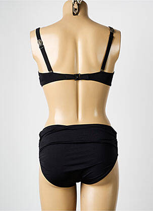 Costum de baie din două piese elasticitate sutien cupe întregi cu decolteu înalt negru OPERA femeie