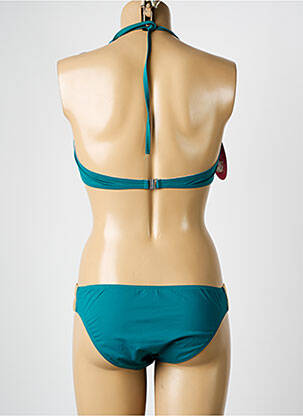 Costum de baie din două piese elasticitate top sutien modelat verde PLAGE DU SUD femeie