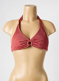 Sutien de costum de baie elasticitate sutien cupe întregi cu decolteu înalt roz WATERCULT femme