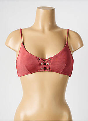 Sutien de costum de baie elasticitate sutien cupe întregi cu decolteu înalt roz WATERCULT femeie