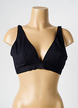 Sutien de costum de baie elasticitate sutien cupe întregi cu decolteu înalt negru D NU D femeie