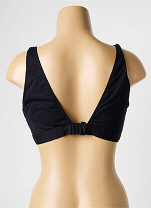 Sutien de costum de baie elasticitate sutien cupe întregi cu decolteu înalt negru D NU D femeie