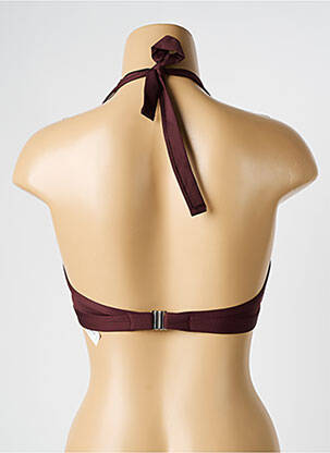 Sutien de costum de baie elasticitate top sutien modelat maro LE BOURGET femeie